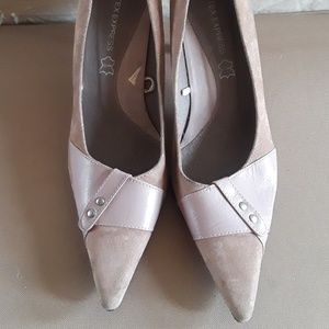 Dusty Rose - French Leather pointy pumps